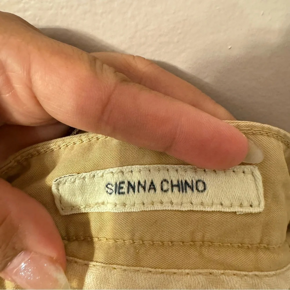 Lucky Brand Shorts Women's Sienna Chino Stretch Khaki Distressed Beige Size  28 - Picture 4 of 9